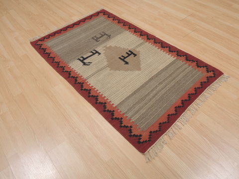 Kilim Beige Flat Woven 210 X 48 Area Rug 100-109410 Image 5