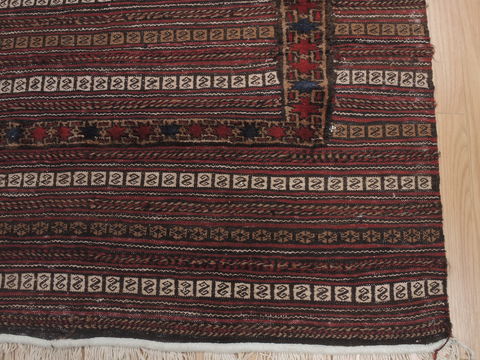 Kilim Brown Hand Knotted 310 X 48 Area Rug 100-109411 Image 8