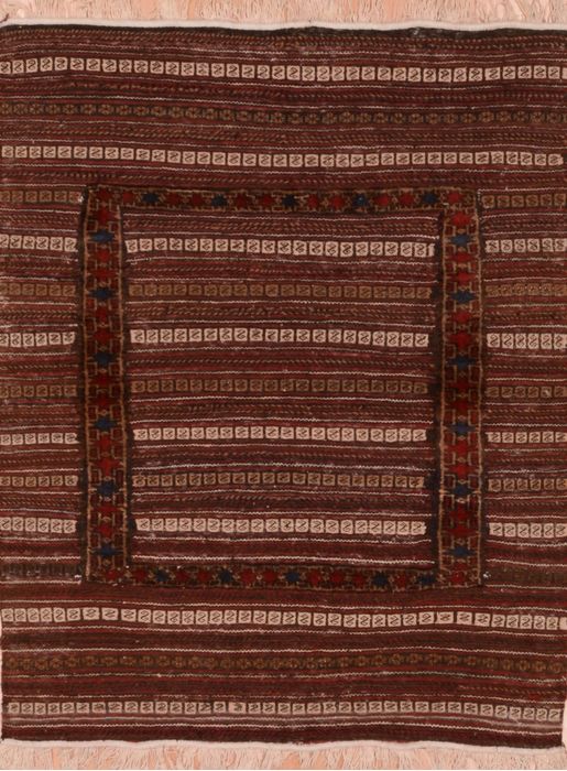 Kilim Brown Hand Knotted 310 X 48 Area Rug 100-109411 Image 0