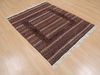 Kilim Brown Hand Knotted 310 X 48 Area Rug 100-109411 Thumb 6