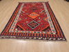 Kilim Red Hand Knotted 51 X 77 Area Rug 100-109413 Thumb 14