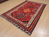 Kilim Red Hand Knotted 51 X 77  Area Rug 100-109413 Thumb 1