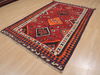 Kilim Red Hand Knotted 51 X 77 Area Rug 100-109413 Thumb 1