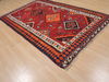 Kilim Red Hand Knotted 51 X 77 Area Rug 100-109413 Thumb 2