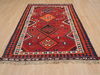 Kilim Red Hand Knotted 51 X 77 Area Rug 100-109413 Thumb 3