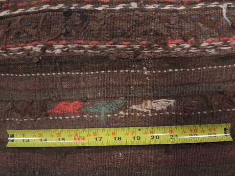 Kilim Brown Runner Hand Knotted 46 X 810 Area Rug 100-109414 Image 16