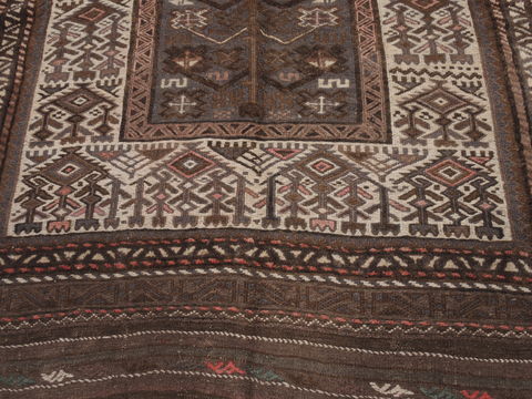 Kilim Brown Runner Hand Knotted 46 X 810 Area Rug 100-109414 Image 7