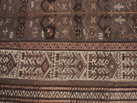 Kilim Brown Runner Hand Knotted 46 X 810 Area Rug 100-109414 Image 9