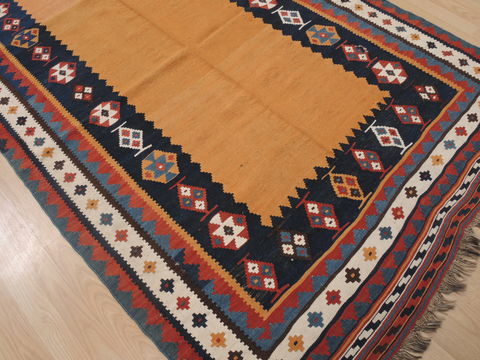 Kilim Beige Runner Hand Knotted 45 X 102 Area Rug 100-109415 Image 11