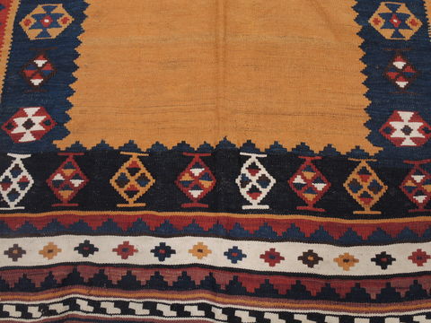 Kilim Beige Runner Hand Knotted 45 X 102 Area Rug 100-109415 Image 4