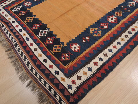 Kilim Beige Runner Hand Knotted 45 X 102 Area Rug 100-109415 Image 5