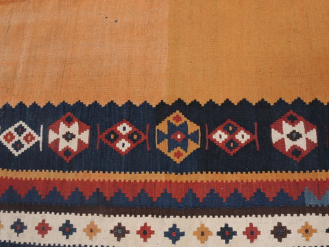 Kilim Beige Runner Hand Knotted 45 X 102 Area Rug 100-109415 Image 6