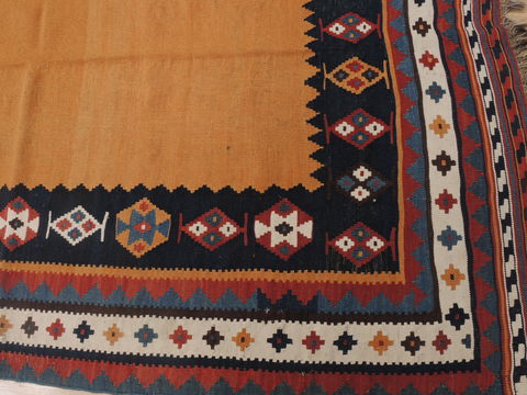 Kilim Beige Runner Hand Knotted 45 X 102 Area Rug 100-109415 Image 7
