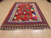 Kilim Red Hand Knotted 53 X 81  Area Rug 100-109417 Thumb 1