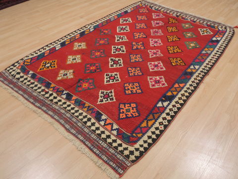 Kilim Red Hand Knotted 411 X 78 Area Rug 100-109418 Image 2