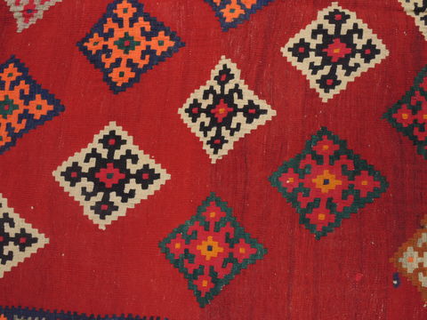 Kilim Red Hand Knotted 411 X 78 Area Rug 100-109418 Image 8