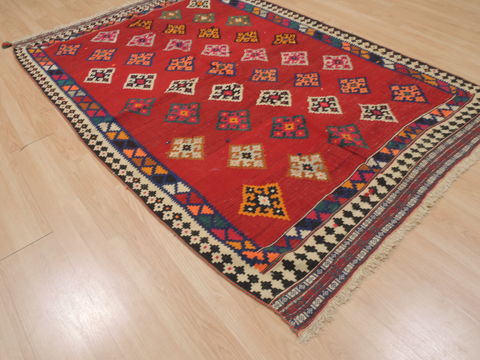 Kilim Red Hand Knotted 411 X 78 Area Rug 100-109418 Image 9