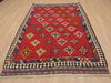 Kilim Red Hand Knotted 411 X 78 Area Rug 100-109418 Thumb 1