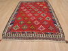 Kilim Red Hand Knotted 411 X 78  Area Rug 100-109418 Thumb 3