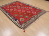Kilim Red Hand Knotted 411 X 78  Area Rug 100-109418 Thumb 5