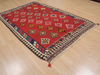 Kilim Red Hand Knotted 411 X 78 Area Rug 100-109418 Thumb 5