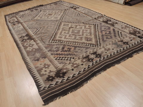 Kilim Brown Flat Woven 75 X 119 Area Rug 100-109419 Image 14
