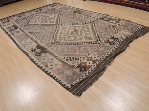 Kilim Brown Flat Woven 75 X 119 Area Rug 100-109419 Image 3