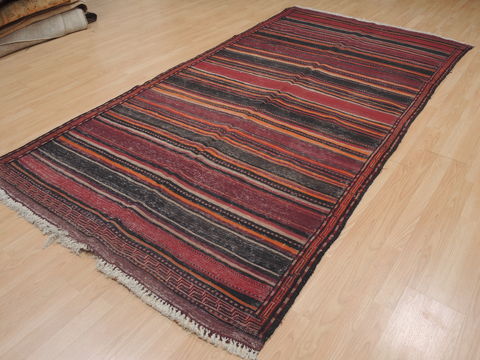 Kilim Red Runner Flat Woven 52 X 101 Area Rug 100-109422 Image 5