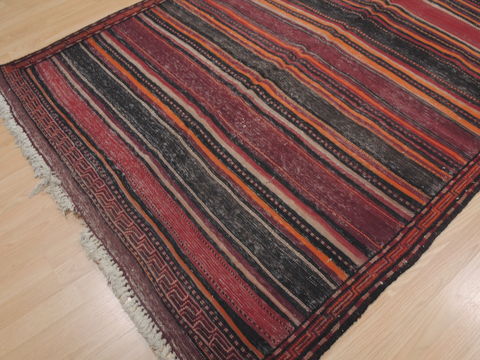 Kilim Red Runner Flat Woven 52 X 101 Area Rug 100-109422 Image 8