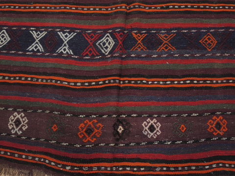 Kilim Red Flat Woven 411 X 94 Area Rug 100-109427 Image 12