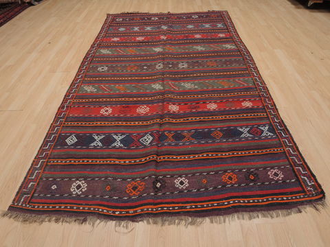 Kilim Red Flat Woven 411 X 94 Area Rug 100-109427 Image 1