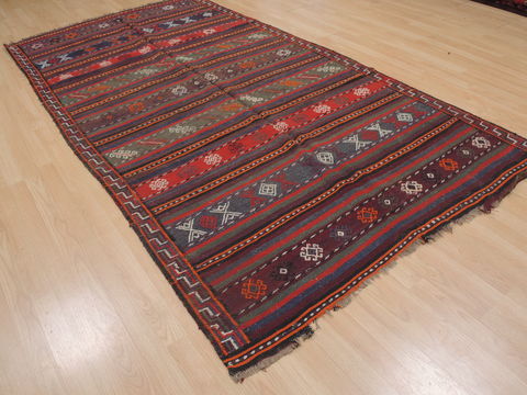 Kilim Red Flat Woven 411 X 94 Area Rug 100-109427 Image 5