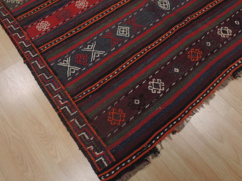 Kilim Red Flat Woven 411 X 94 Area Rug 100-109427 Image 6