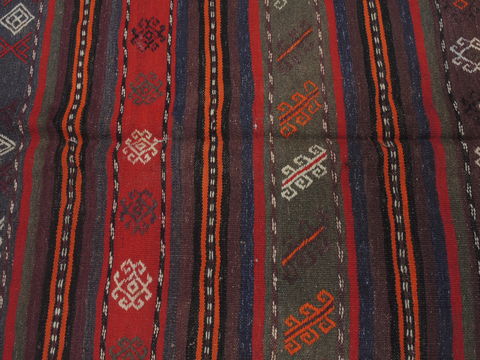 Kilim Red Flat Woven 411 X 94 Area Rug 100-109427 Image 8