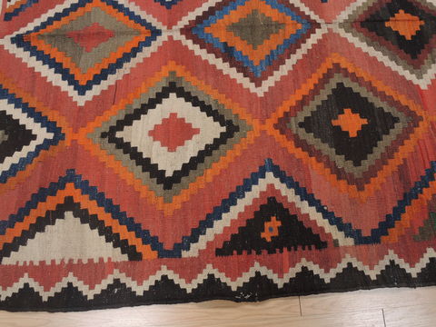 Kilim Red Flat Woven 410 X 811 Area Rug 100-109430 Image 1