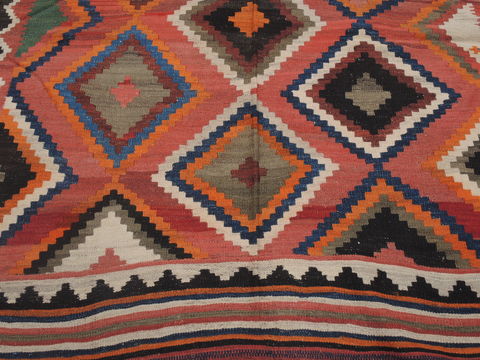 Kilim Red Flat Woven 410 X 811 Area Rug 100-109430 Image 2