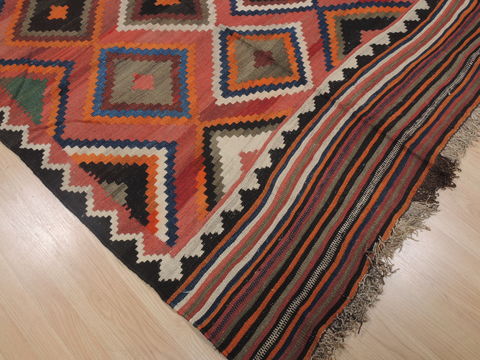 Kilim Red Flat Woven 410 X 811 Area Rug 100-109430 Image 3