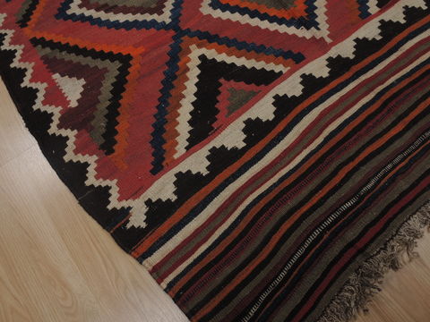 Kilim Red Flat Woven 410 X 811 Area Rug 100-109430 Image 6