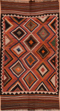 Kilim Red Flat Woven 4'10" X 8'11"  Area Rug 100-109430