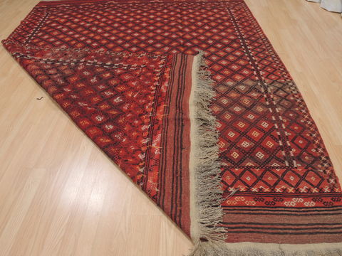 Kilim Red Flat Woven 74 X 90 Area Rug 100-109438 Image 17