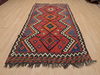 Kilim Red Runner Flat Woven 45 X 92 Area Rug 100-109439 Thumb 1