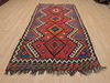 Kilim Red Runner Flat Woven 45 X 92  Area Rug 100-109439 Thumb 1