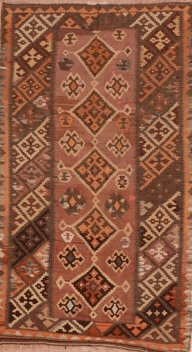 Kilim Red Flat Woven 47 X 83 Area Rug 100-109440 Image 0