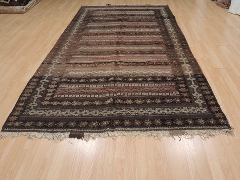 Kilim Brown Flat Woven 56 X 911 Area Rug 100-109442 Image 5