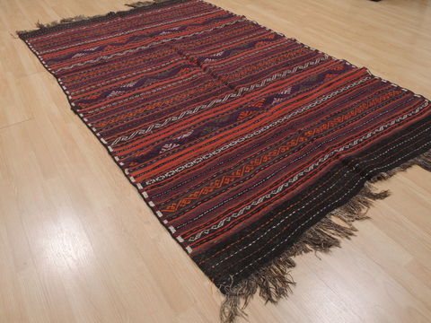 Kilim Red Flat Woven 54 X 88  Area Rug 100-109445 Image 2
