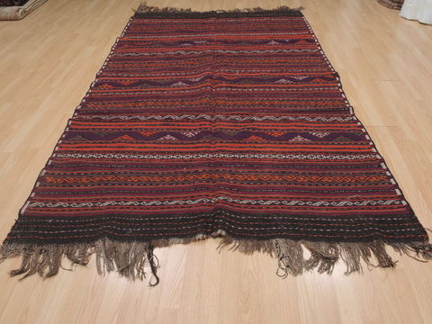 Kilim Red Flat Woven 54 X 88  Area Rug 100-109445 Image 3