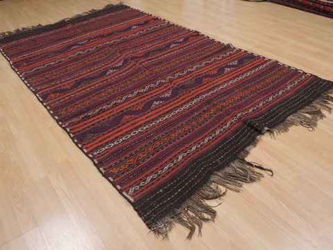 Kilim Red Flat Woven 54 X 88  Area Rug 100-109445 Image 5