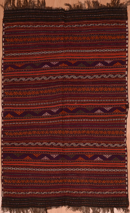 Kilim Red Flat Woven 54 X 88  Area Rug 100-109445 Image 0