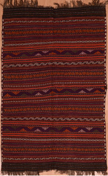 Kilim Red Flat Woven 5'4" X 8'8"  Area Rug 100-109445