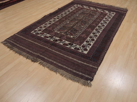Kilim Brown Flat Woven 53 X 85 Area Rug 100-109446 Image 2